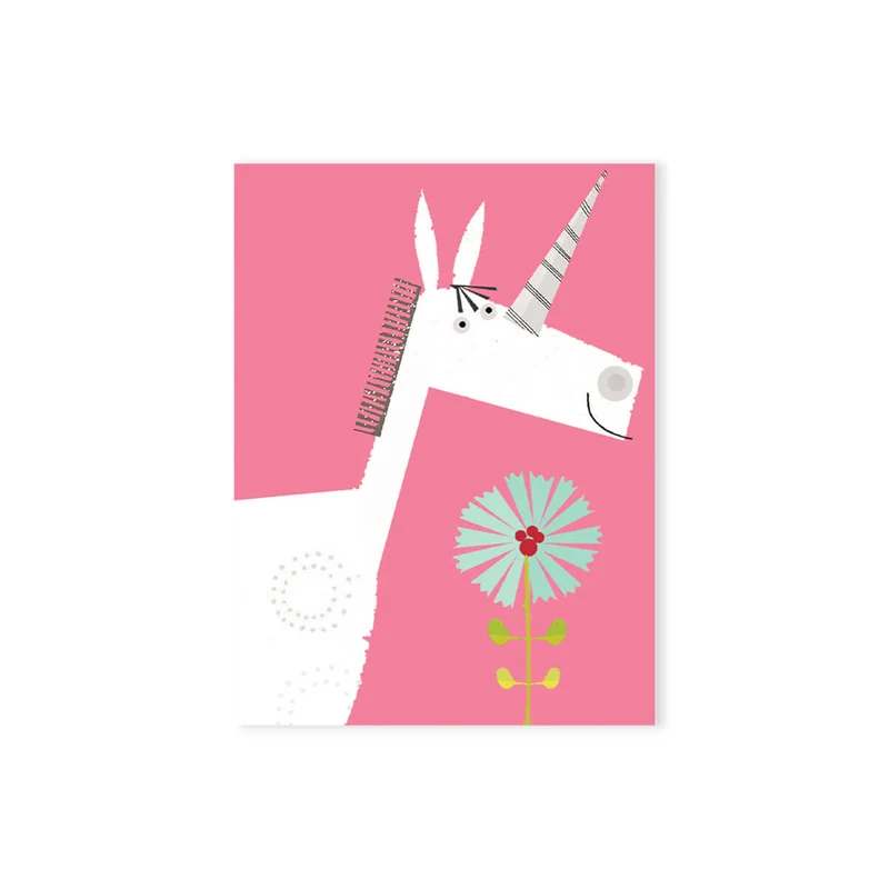 Mini Unicorn Birthday Greetings Card by Kali Stileman Cards