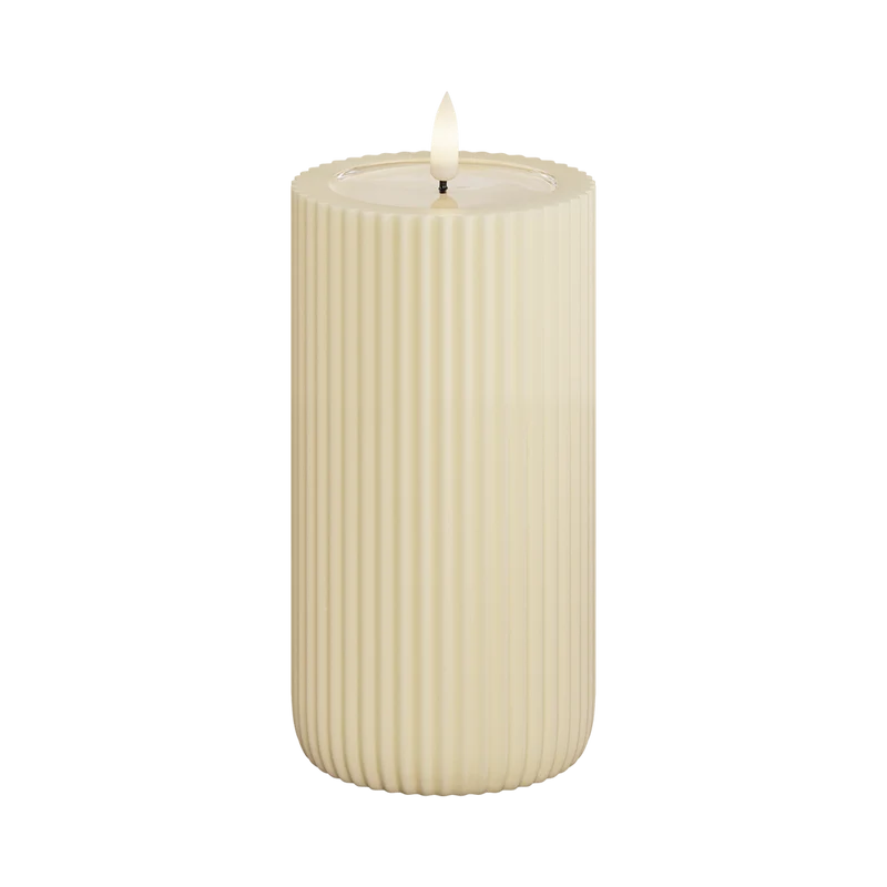LED-blockljus Unique led blockljus stripe cream