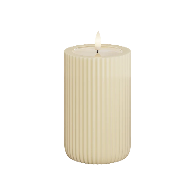 LED-blockljus Unique led blockljus stripe cream