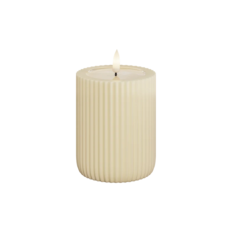 LED-blockljus Unique led blockljus stripe cream