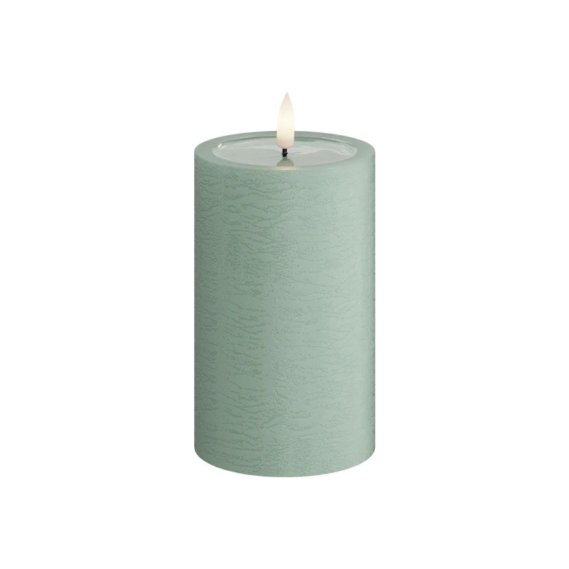LED-blockljus Unique led blockljus sage green
