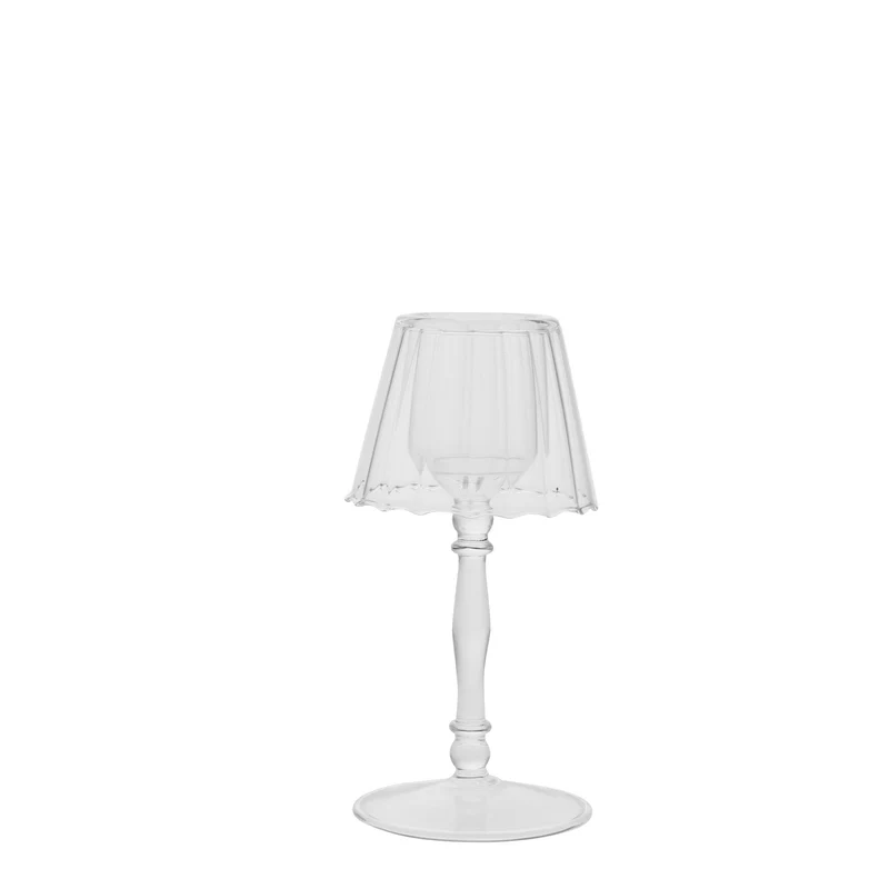 Asteria värmeljushållare H18 cm. transparent