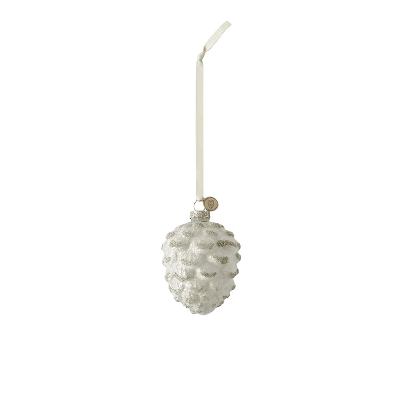 Norille julgranshängare 10 cm benvit