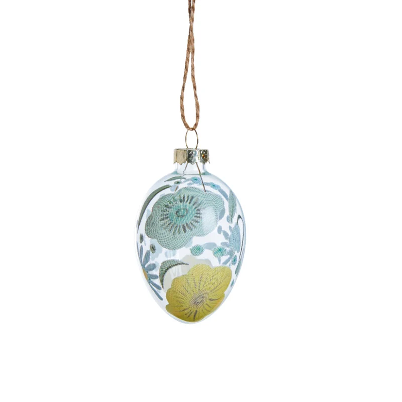 Feanne påskdekoration H7 cm. gul glas