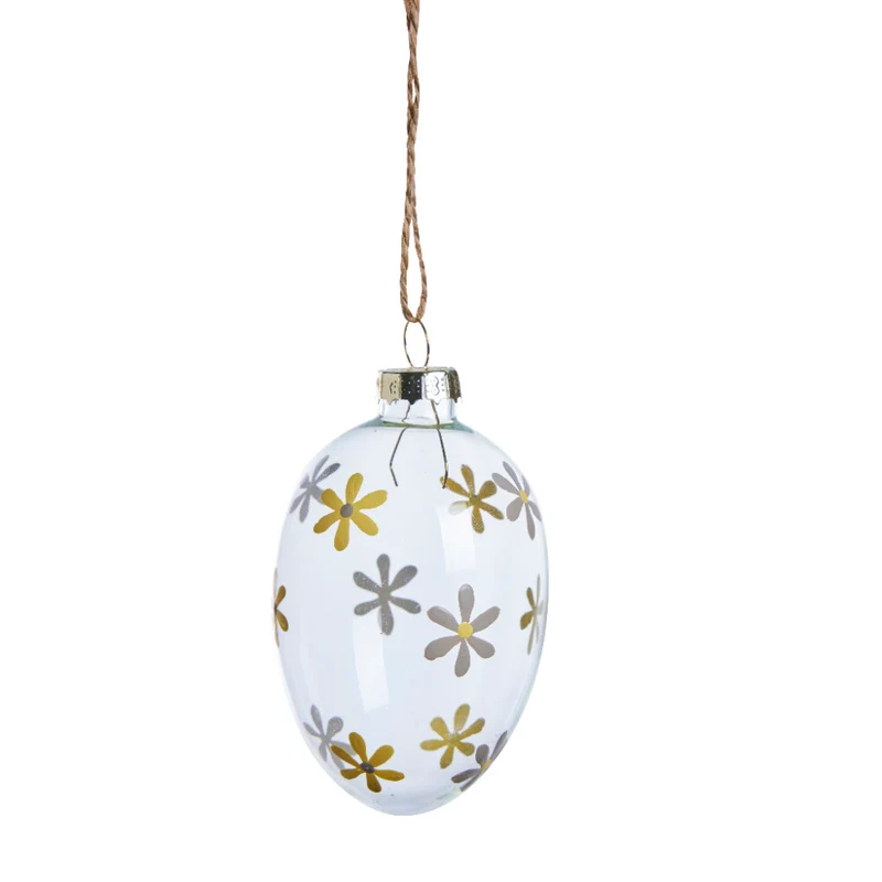 Felicie påskdekoration H8 cm. gul glas