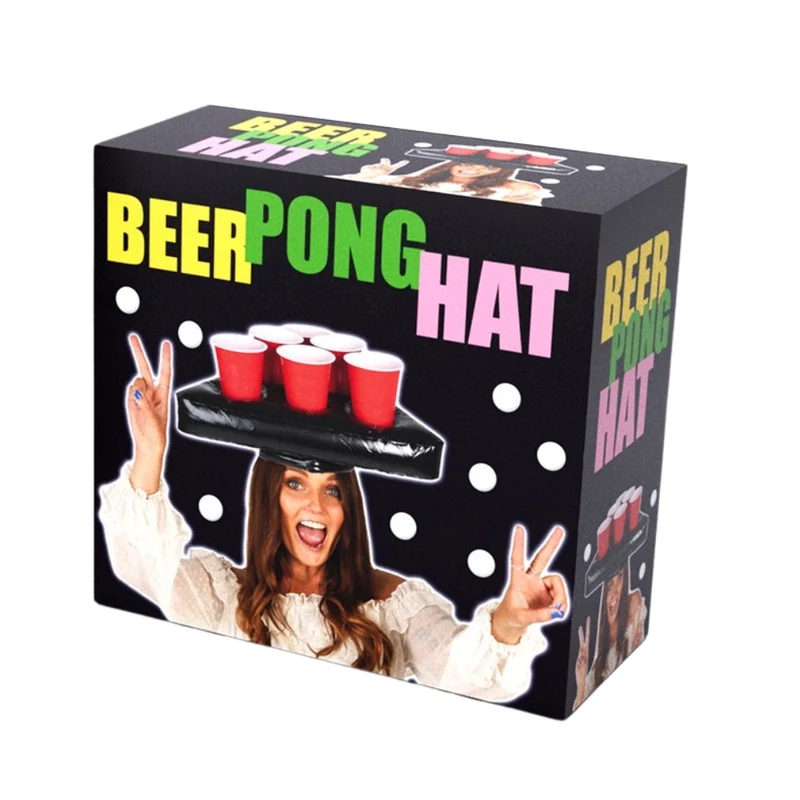 Oppblåsbar beer pong hatt