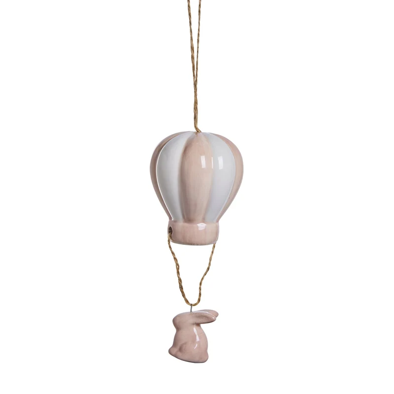 Deifilia påskdekoration H11 cm. rosa keramik