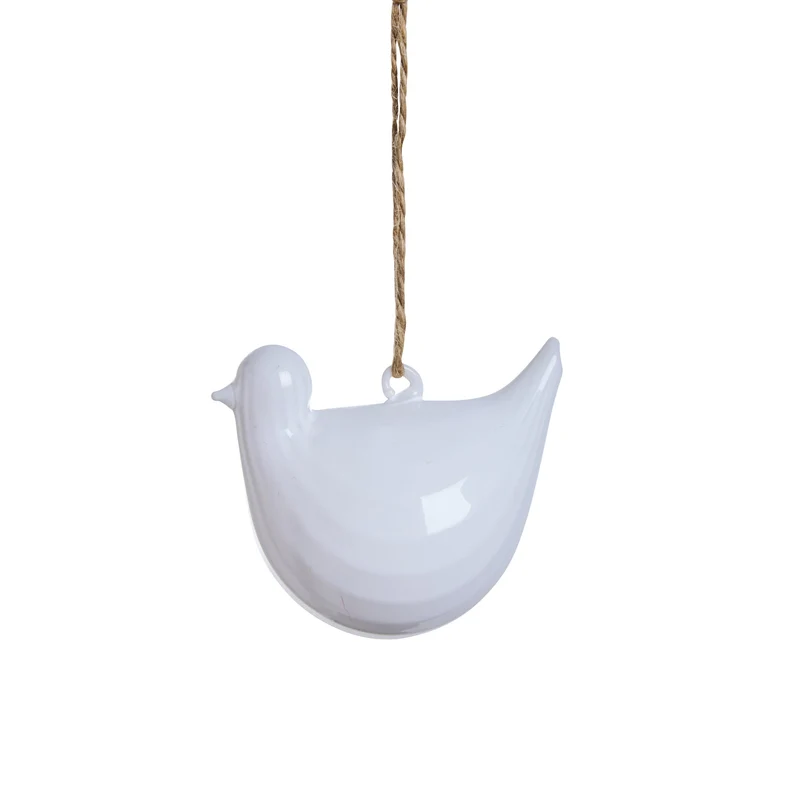 Feya prydnad fågel 7 cm Vit
