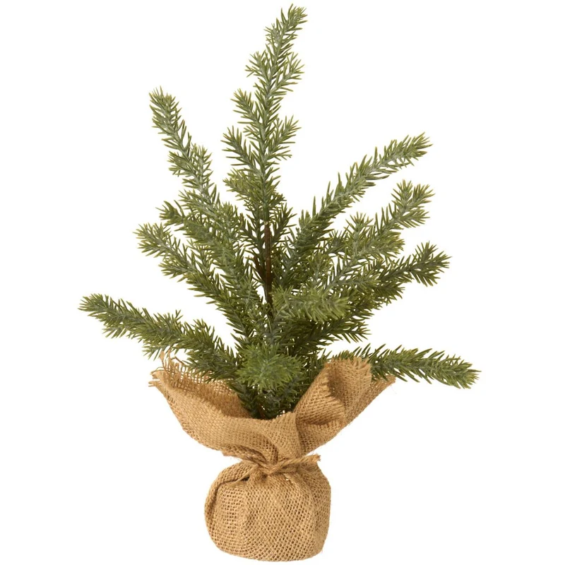 Gran med jutefot 32 cm hög