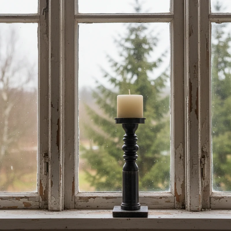 Ljusstake Bronx, Svart