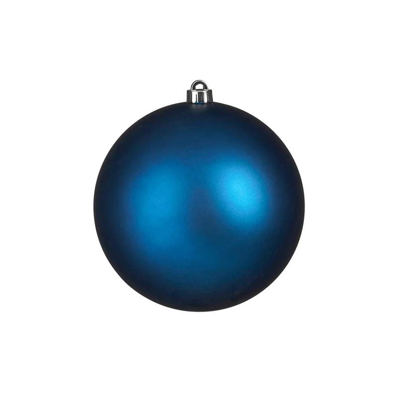 Stor mattblå julgranskula 20 cm i dia