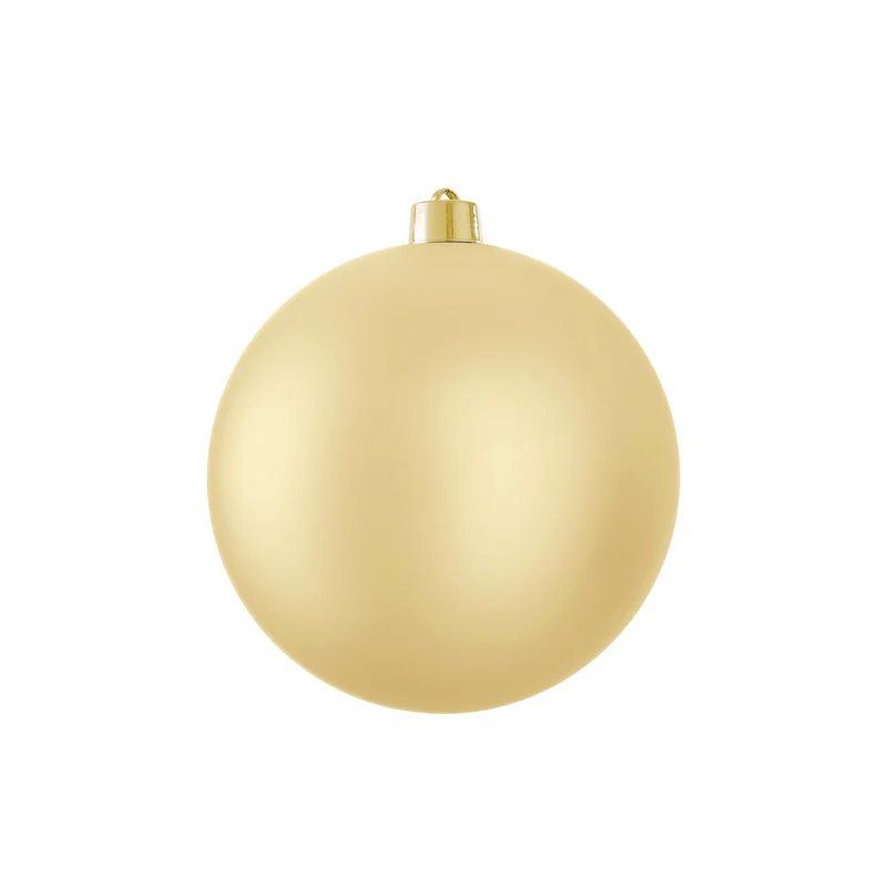 Stor julgranskula i matt guld 20 cm i dia