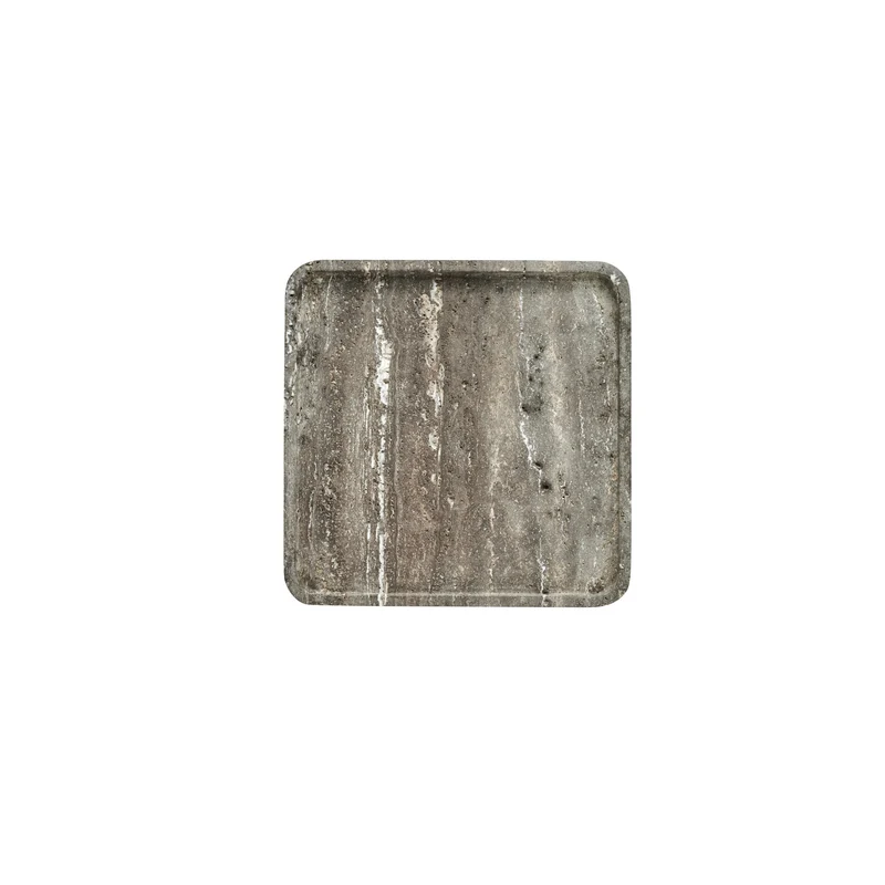 Elina bricka 25x25 cm. brun