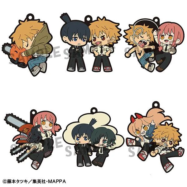 Megahouse Rubber Mascot Buddy Collection Motorsågsman 6-pack