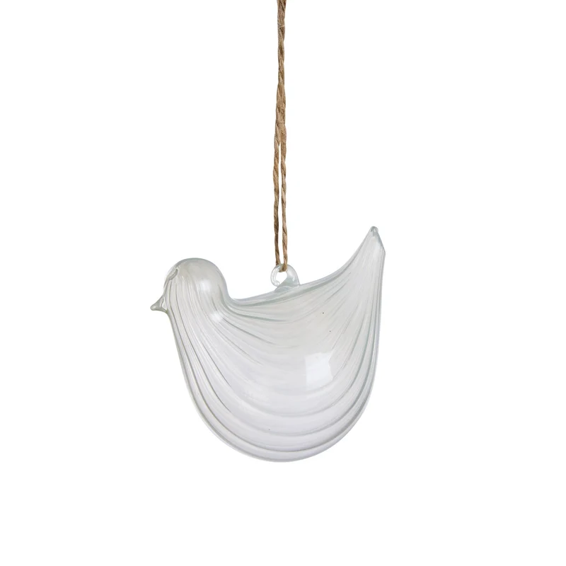 Feya prydnadsfågel 7 cm L. Grön