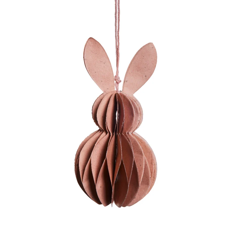 Parillia påskdekoration H12 cm. rosa papper