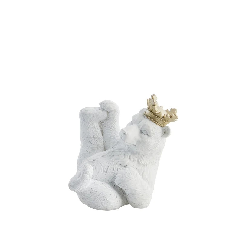 Sebina kunglig isbjörnsfigur 11 cm. vit