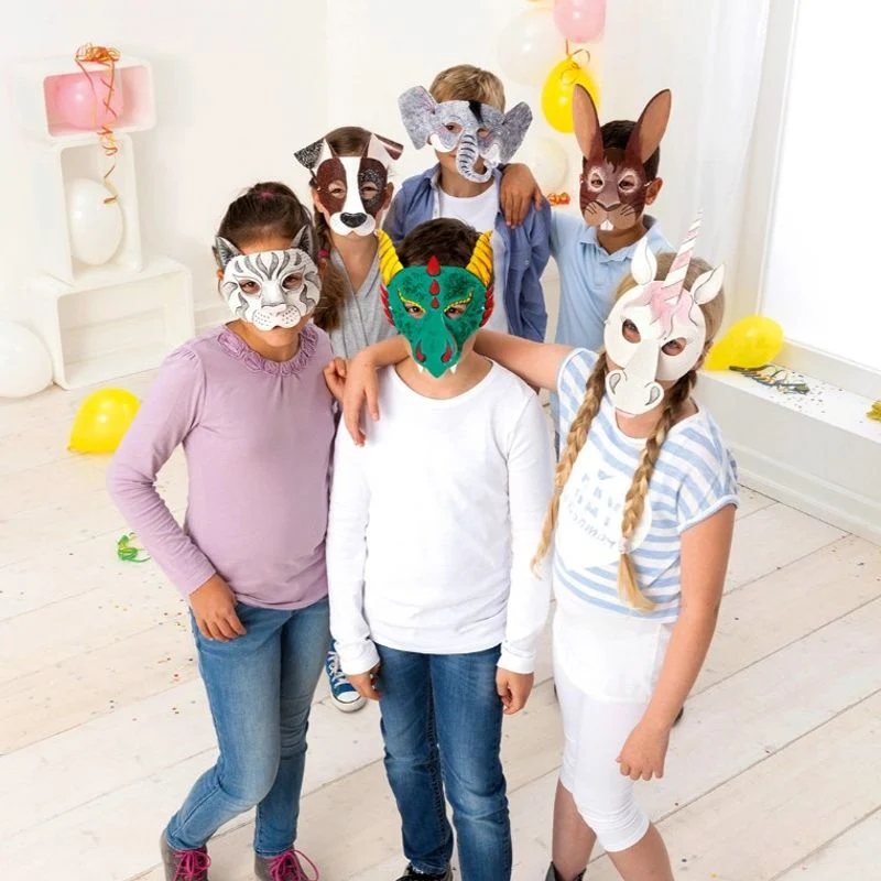 Masker For Fargelegging Dyremotiv 6pk