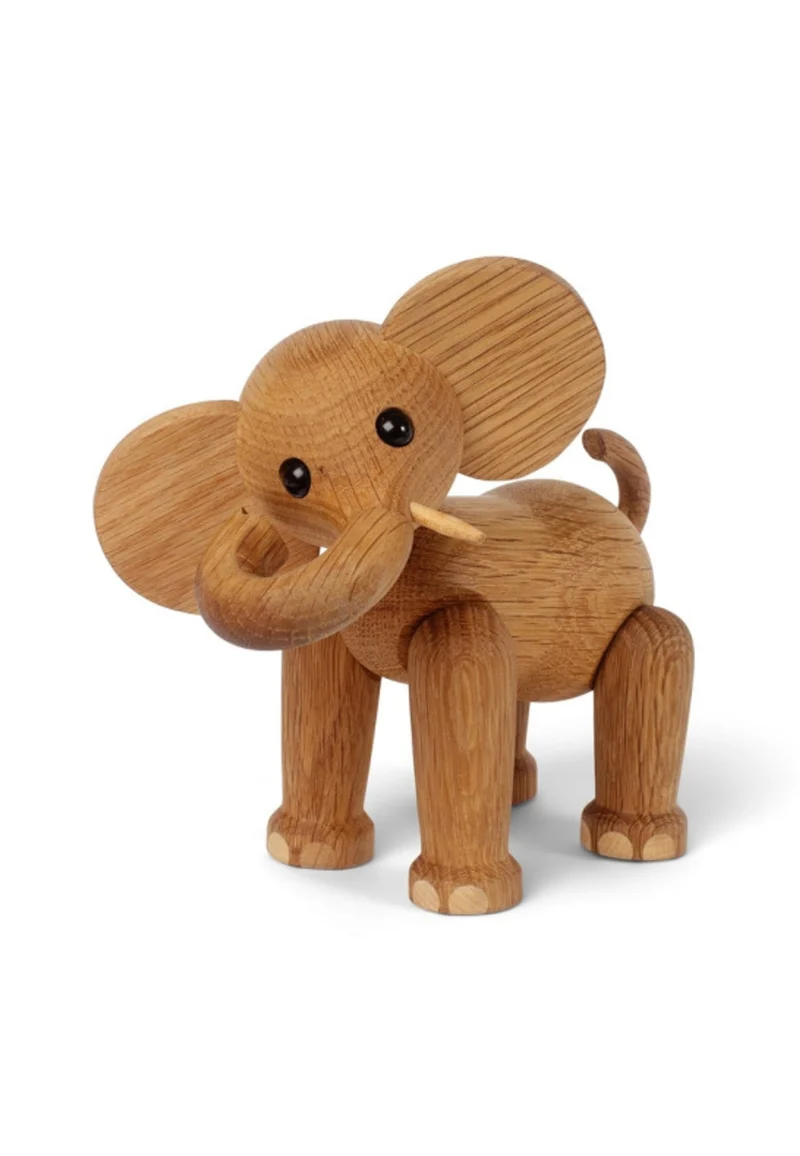 Dekoration Ollie Elefant Ek/Lönn