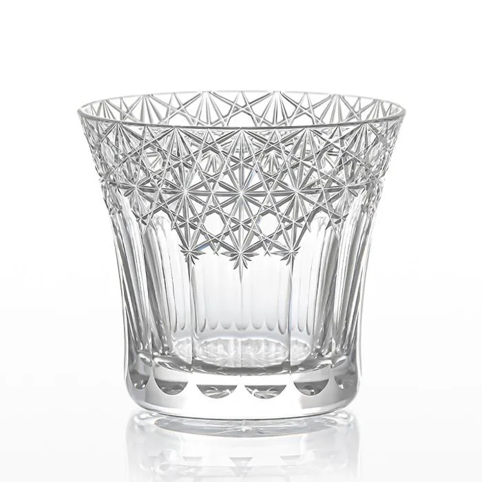 Kagami Crystal Edo Kiriko Rock Glass Yumeiro Clear T782-3020