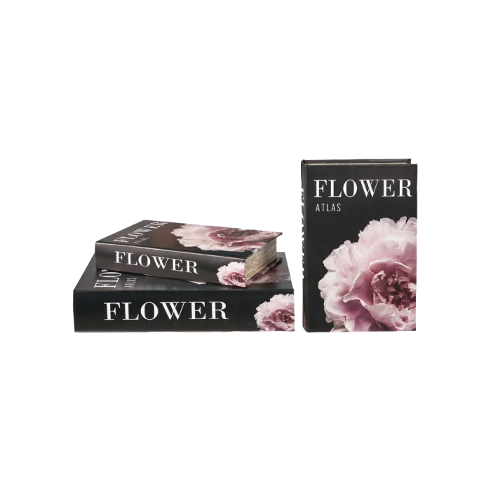 Speedstberg Ask/bok med rosa blomma 2-pack