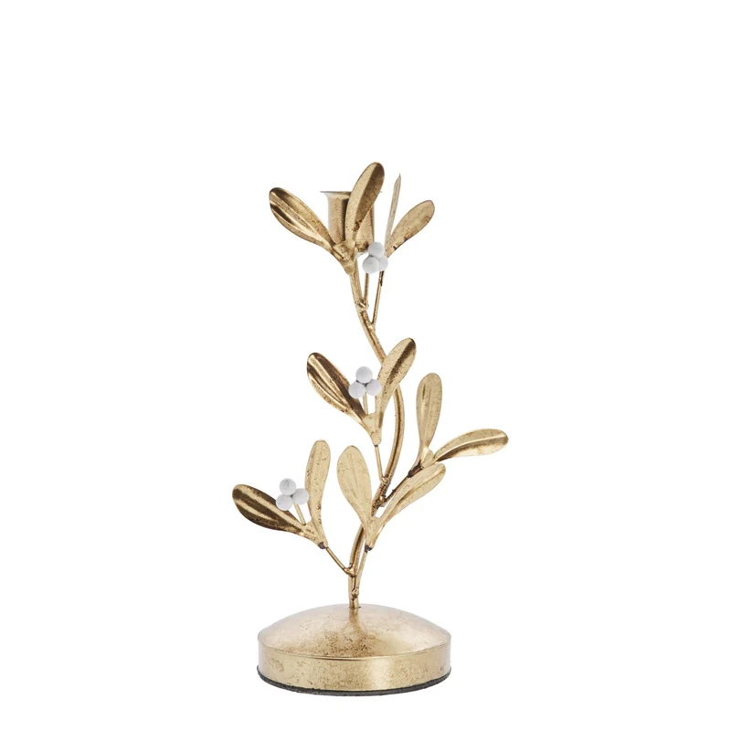 Missia ljushållare 25 cm. ljust guld