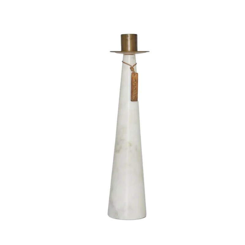 Ljusstake Amfi Marble, Vit