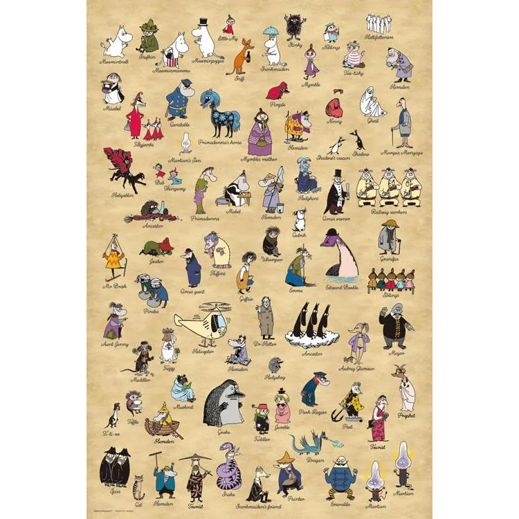 Pussel MUMIN ALL STARS Mumin 1000 bitar YAM-10-1492