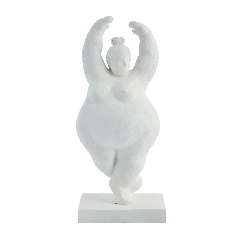 Serafina kvinnogestalt H28 cm. vit