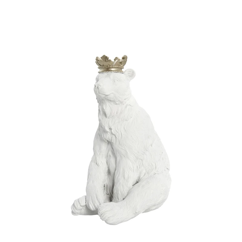 Sebina kunglig isbjörnsfigur 20 cm. vit