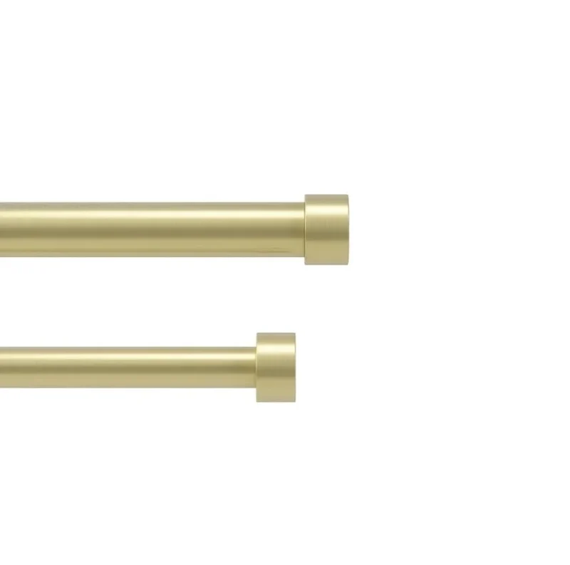 Gardinstång dobbelt UMBRA - CAPPA 91 - 168 cm, guld