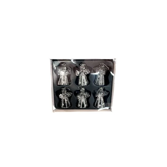 Änglar i glas med snöre 6-pack