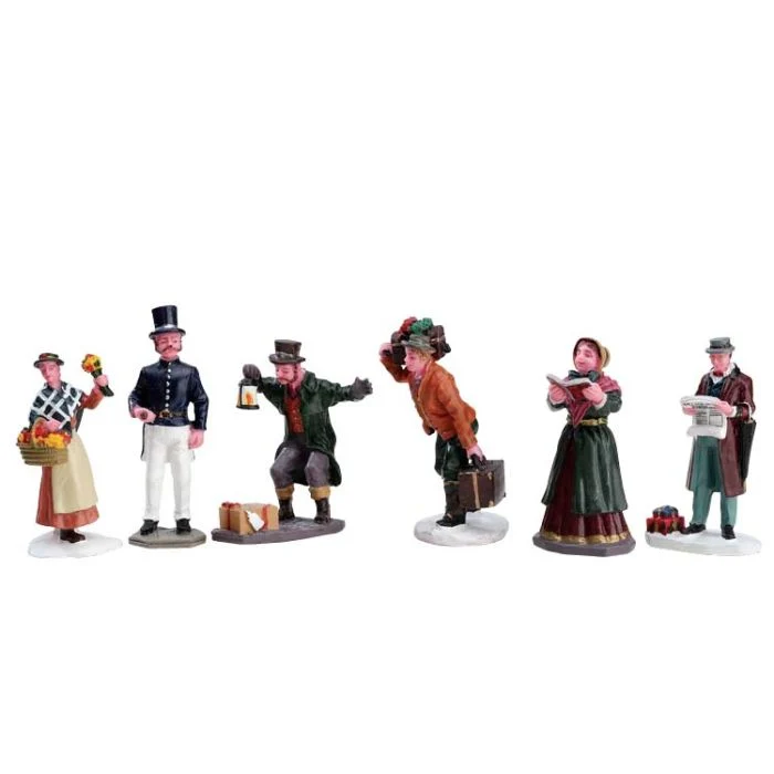 Stadsbor figurer set om 6
