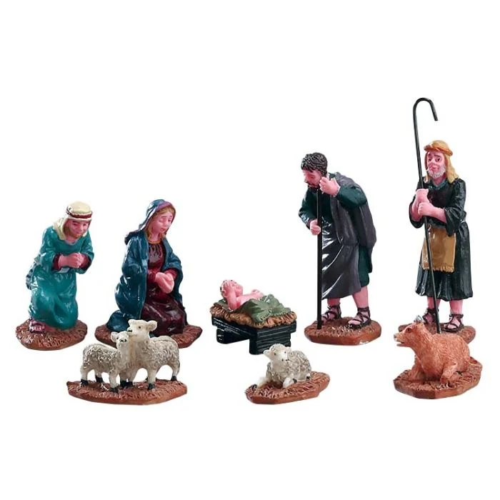 Lemax Julkrubba med figurer