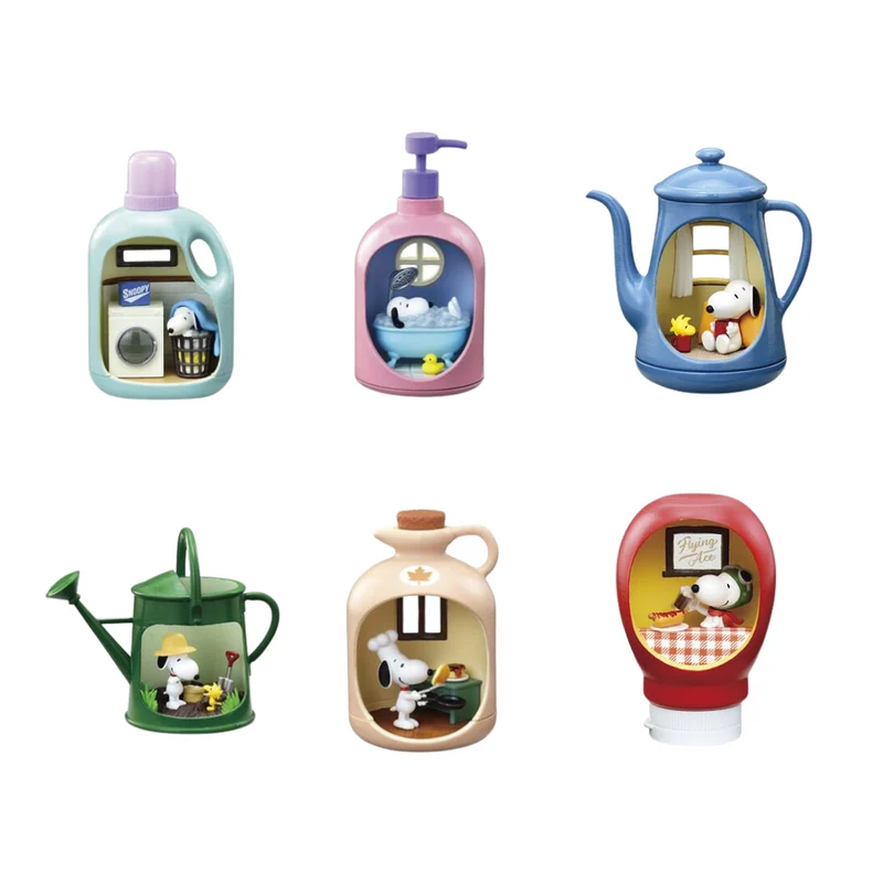 Re-ment Peanuts SNOOPY's LIFE in a BOTTLE BOX-produkter 6 typer [alla tillgängliga]