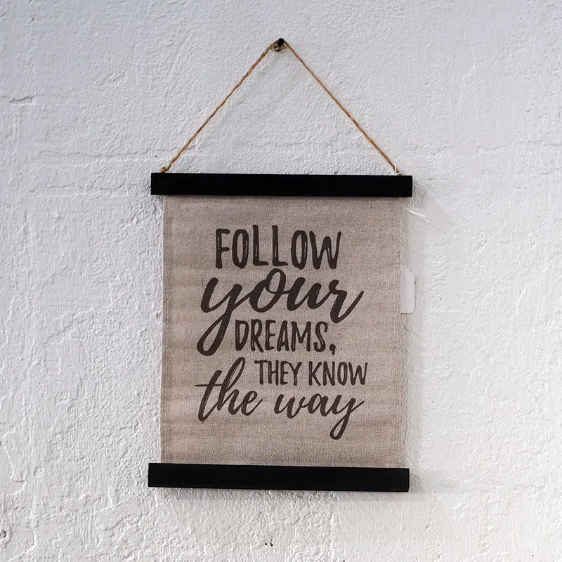 Textilhänge: Follow your dreams
