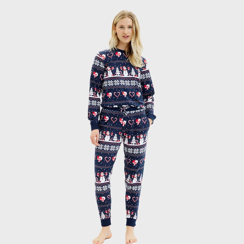 Julehjerte julepyjamas - Dame.