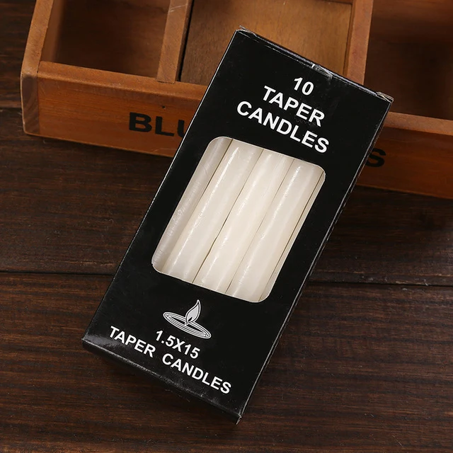 Black Candles Household Lighting Candles Daily Decorate Candle Smoke-free Romantic Wedding Long Pole classic Candles