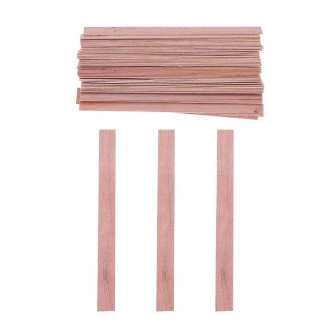 50Pcs Wooden Candles Core for Candles Soy or Palm Wax Candle Making Supplies DIY Candle Making Pick