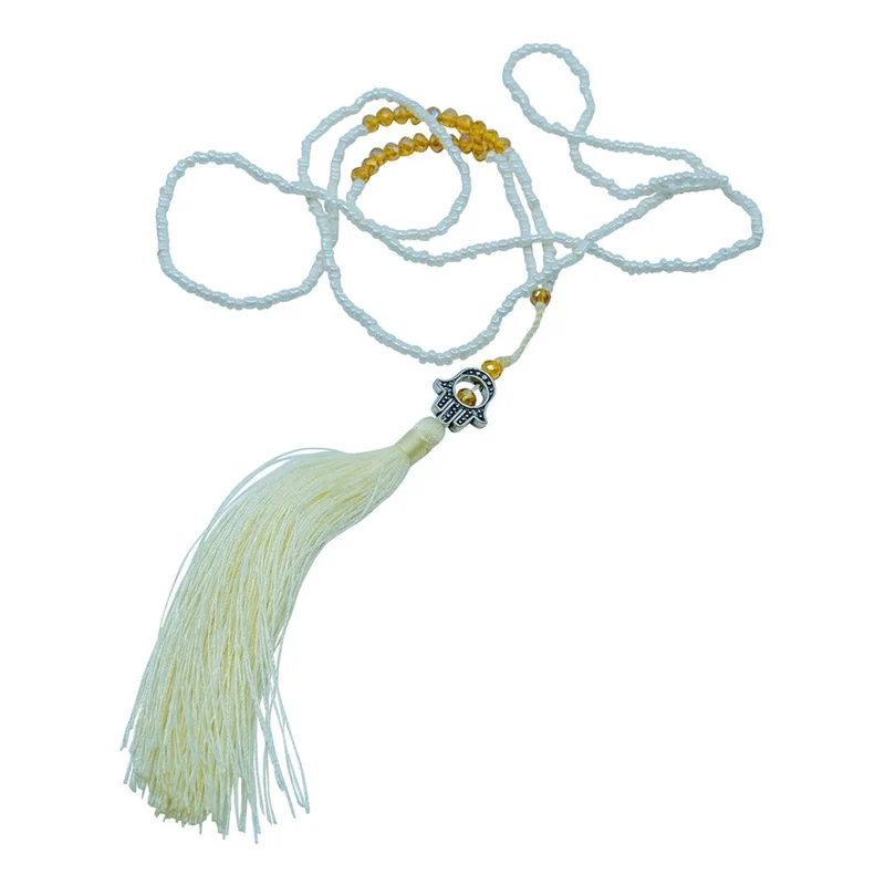 Halsband liten Fatimas hand med tofs