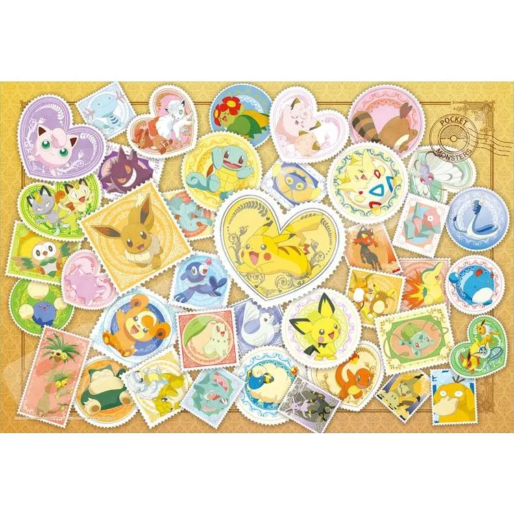 Pussel med frimärkeskonst Pokémon – 108 bitar, ENS-108-L700