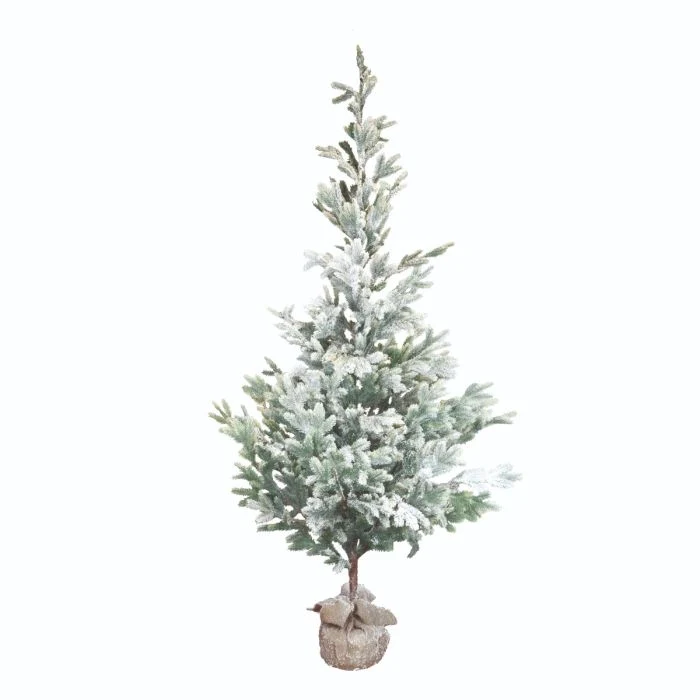 Gran med snö 180 cm högt