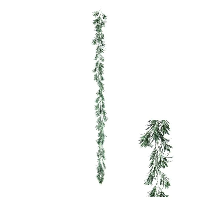 Lövgirlang med snö 180 cm lång