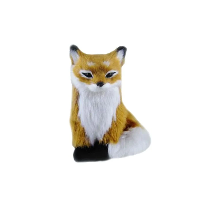 Sittande räv 16 cm hög
