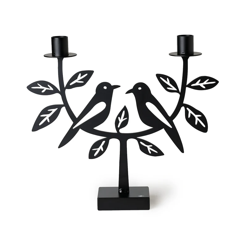 Sitting birds – candle holder