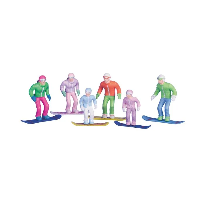 Jägerndorfer-figurer på snowboards