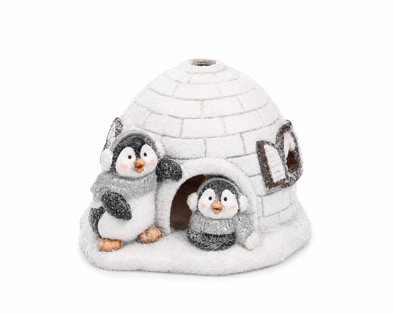 Pingviner med igloo