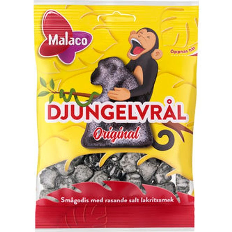 Malaco Djungelvrål Original Lakris 90g