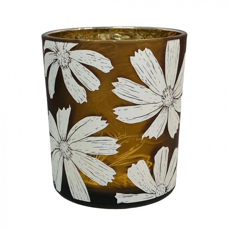 Trend Design Lysglass 7x8cm Blomster