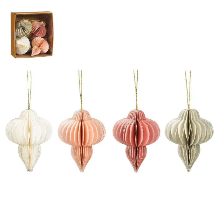 Pappersdekoration droppar 4-pack